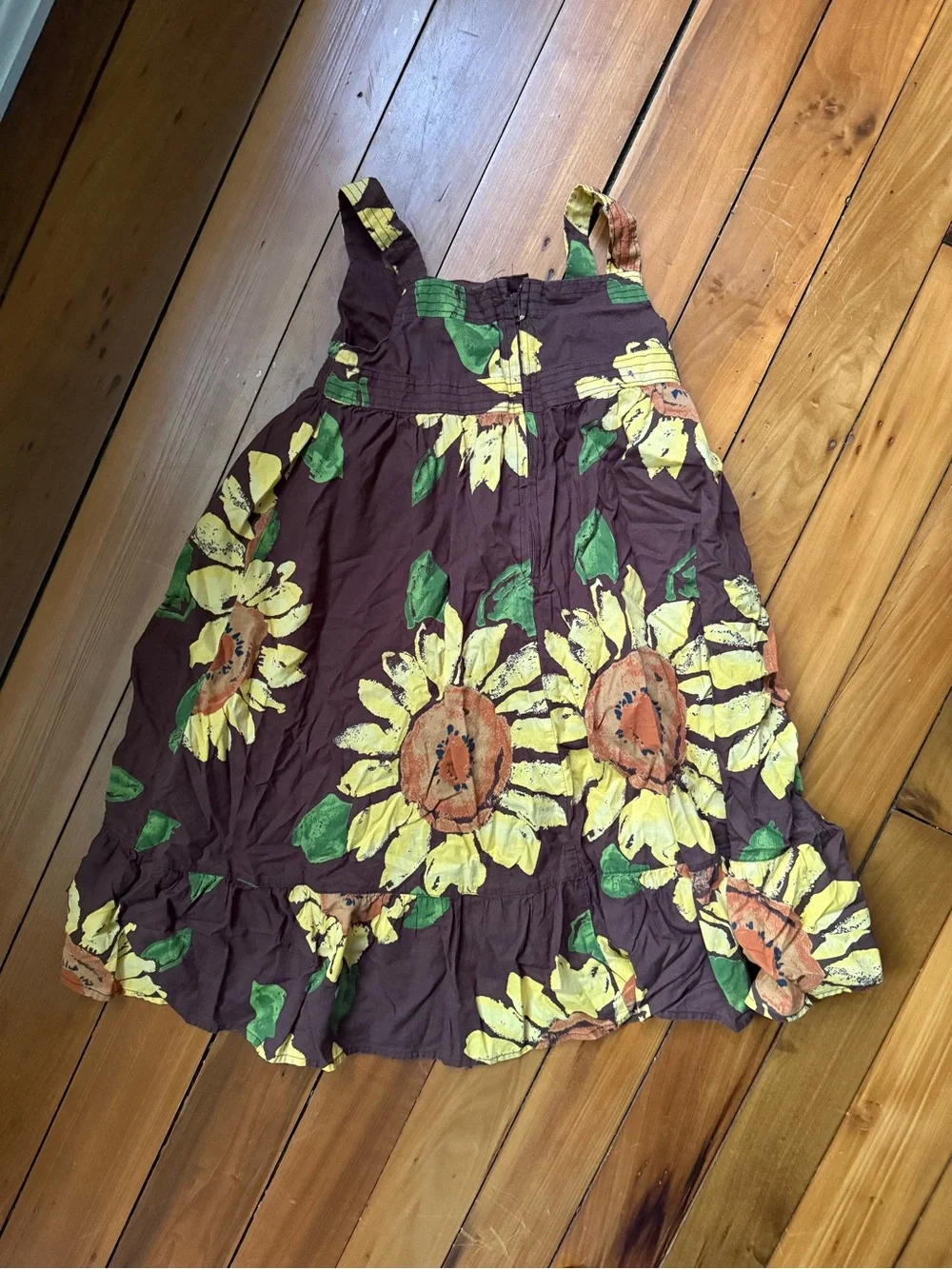 GAP Kids Brown Sunflower Print Sundress